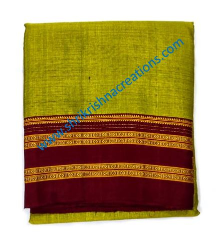 ILKAL Handloom Cotton Silk Saree Gray Color with running blouse - IndieHaat  – Indiehaat.com