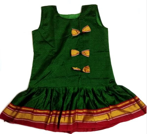 Satin Green Baby Girl Ruffle Lace Pageant Dress at Rs 499/piece in New  Delhi | ID: 2849456314091